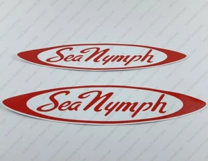 SEA NYMPH BOAT LOGO OVAL DECALS STICKERS Set of 2 12" LONG - Bild 1 von 4
