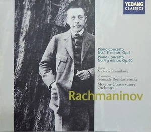 Rare Rachmaninov Piano Concertos No. 1 & 4 Victoria Postnikova CD cc - Picture 1 of 2