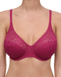 CHANTELLE 13F1 NORAH Molded Lace Bra ~ WILD STRAWBERRY ~ 32D ~ NWT $78 - Picture 1 of 8