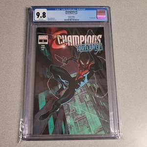 Champions #1 Outlawed - Walmart Edition variante CGC 9,8 millas Morales 2020 - Imagen 1 de 3