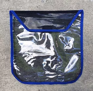 SINGLE POCKET LURE BAG 11" x 11" FOR OFFSHORE FISHING TACKLE W GROMMET - BLUE - Picture 1 of 2