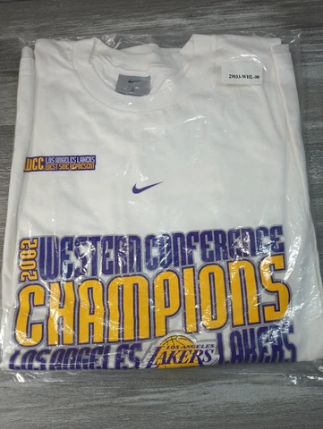 Los Angeles Lakers 2002 Western Conference Champions  T-shirt New  Original Bag Cover