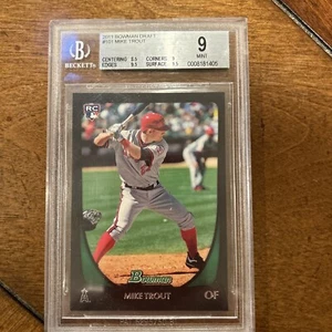 Mike Trout Rookie Bowman BGS 9 - Picture 1 of 3