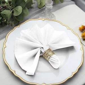 5 pcs 17" Polyester Napkins Affordable Wedding Table Top Supply Decorations SALE - Picture 1 of 282