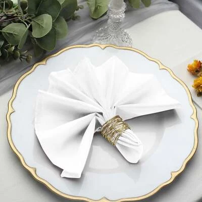 5 pcs 17" Polyester Napkins Affordable Wedding Table Top Supply Decorations SALE - Image 1 of 2