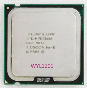 Processore CPU Intel Pentium Dual Core E6800 3,33 GHz 2M LGA775 SLGUE - Foto 1 di 3