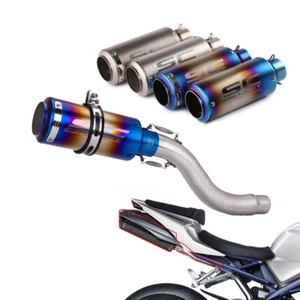 Slip on For Triumph Daytona 675R 2006-2012 Exhaust Tips Mid Link Pipe System - Picture 1 of 7