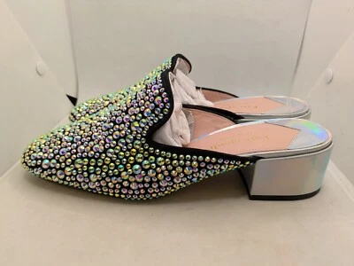 Kate Spade Life Of The Party Mules Talla 8.5M Negro Cristal Mules Nuevas Foto 1 de 4