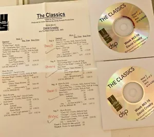 RADIO SHOW 4/14/03 DAVID CROSBY, RARE INTERVIEWS, FEATURES & 19 TUNES, 2 HRS - Picture 1 of 1