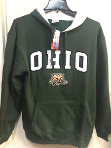 Ohio Bobcats Hooded Sweatshirt W/Tunnel Pocket SZ L Official Collegiate License - Picture 1 of 7