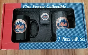 RARE! NY METS FINE PEWTER COLLECTIBLE MLB CUP SET GREAT AMERICAN PRODUCTS - Picture 1 of 7