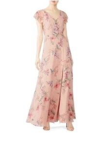 Monique Lhuillier Size 2 Floral Gwen Gown Dress - Picture 1 of 5