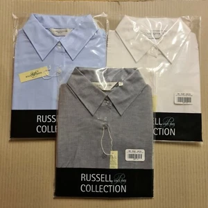 RUSSELL COLLECTION DAMEN LANGARM OXFORD HEMD. BÜRO/ARBEITSKLEIDUNG *EL8 - Bild 1 von 7