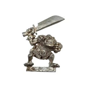 Games Workshop Warhammer 40k Fantasy Orchi Big Uns con Spada 1996 GW Orco - Foto 1 di 7