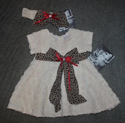 Cachcach Bebé Niñas Juego de 2 Piezas (Vestido y Diadema) - Talla 18 Meses - Nuevo con Etiquetas Foto 1 de 4