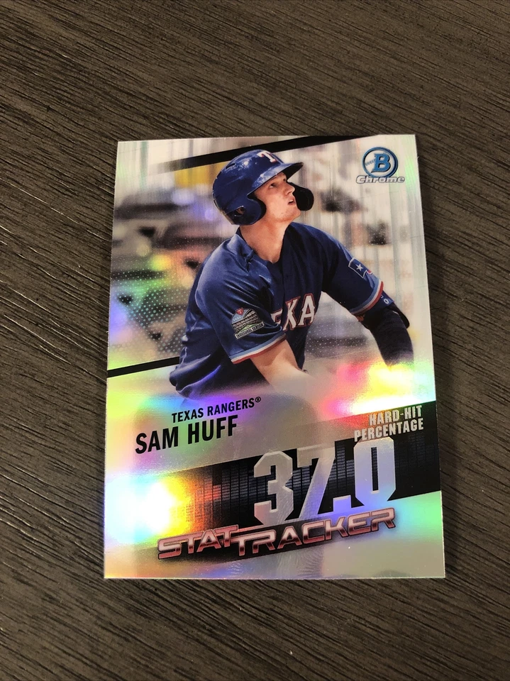 2020 Bowman Chrome-Stat Tracker-Sam Huff #ST2-Mint - Image 1 of 2