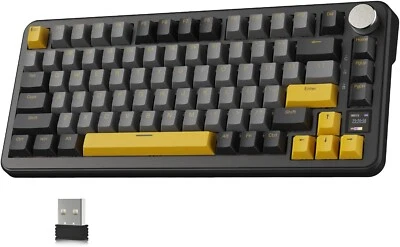 ATTACK SHARK X85Pro 75% Triple-Mode Mechanical Gaming Hot Swappable Keyboard - Image 1 of 4