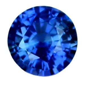 Certified Natural Ceylon Blue Sapphire 0.31ct VVS Clarity Sri Lankan 4.1mm Round - Picture 1 of 2