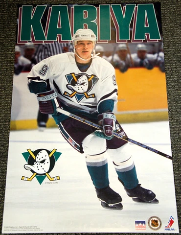 PAUL KARIYA Mighty Ducks Anaheim 1995 Vintage Original NHL Starline 22x34 POSTER Cover