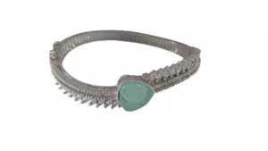 Bracciale Donna Argento Placcato Gioielli Indiani Pietra Blu Cielo Bracciale ... - Foto 1 di 6
