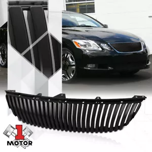 For 2006-2007 GS300/GS400/GS430{VERTICAL-BAR}Matte Blk Bumper Grille Vent Grill - Bild 1 von 4