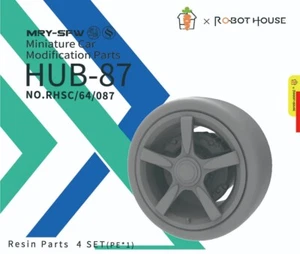 RHSC64087 1/64 WHEELS TIRES SET & BRAKE Miniature Model Car Tuning Scene - Picture 1 of 2