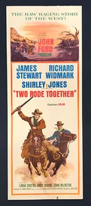 TWO RODE TOGETHER (1961) Original 14x36 Insert - Picture 1 of 5