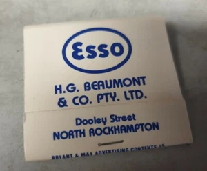 1970s ? ESSO North Rockhampton QLD Match Book - Bild 1 von 3