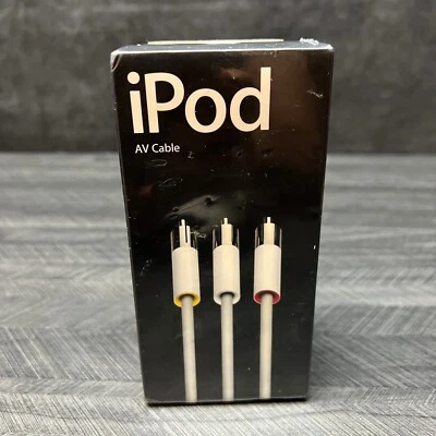 New Genuine Apple iPod AV RCA Photo Cable M9765G/B Original OEM - Factory Sealed - Image 1 of 4