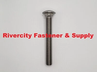 1/2-13x4 Stainless Steel Carriage Bolts 1/2x13 x 4" Screws 1/2-13 x 4 - Image 1 of 4