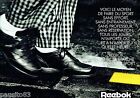 PUBLICITE ADVERTISING 116  1988  les chaussures ville homme (2p) Reebok