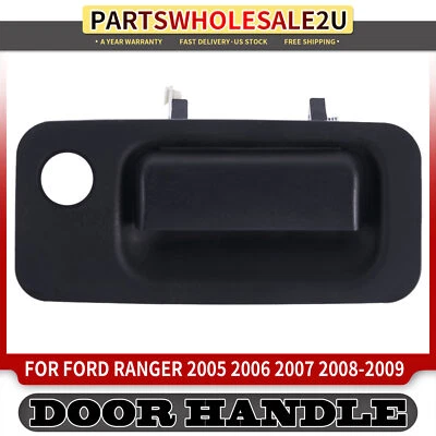 前右侧黑色外门把手带锁眼适用于福特 Ranger 2005 - 2009 — 第 1/4 张图片