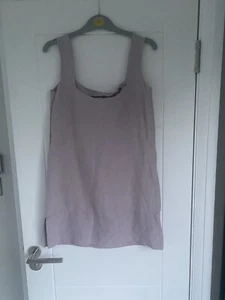 Nicole Farhi Linen Sleeveless Square neck mini Length Size 10 UK - Picture 1 of 6
