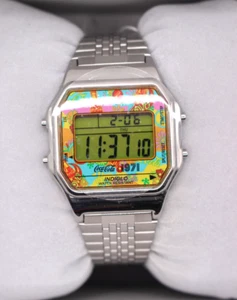 TIMEX TW2V25900 Coca Cola Classic Digital Acero Inoxidable Pulsera Reloj Limited - Imagen 1 de 17