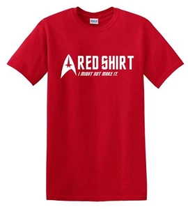 Rotes Shirt Might Not Make It Funny Star Trek Comic rot Basic Herren T-Shirt S-5XL - Bild 1 von 1