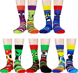 Jeasona 5 Paare Lustige Socken Herren 43-46 Set Bunte Socken Herren 43-46 Lustig - Bild 1 von 7
