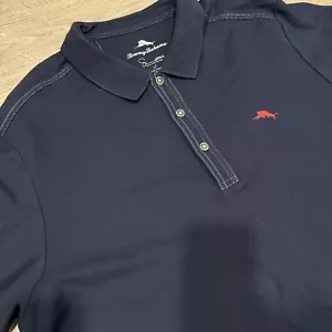 Tommy Bahama Emfielder Islandzone Poloshirt Herren LT Navy Pima Supima Baumwolle - Bild 1 von 10
