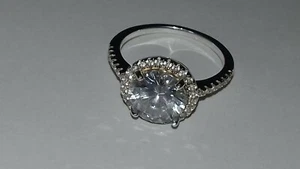 anello "Les Petites Précieuses"/ Argento Sterling /Zirconia /Color Argento/tg 54 - Foto 1 di 9