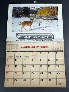 Mount Joy PA Vintage Werbekalender John S Buffenmyer Hardware 1986 - Bild 1 von 14