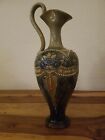 Royal Doulton Ewer With Applied Flowers Hearts And Dots