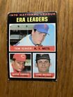 1971 TOPPS #68 Tom Seaver/ Simpson/ Walker MLB NL ERA Leaders VG+