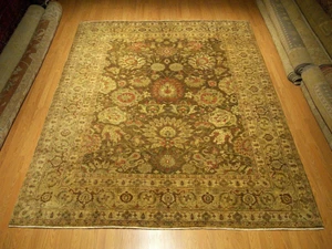 ALFOMBRA ZIEGLER AFGANA ANUDADA A MANO 8 X 10 _LANA FINA TEÑIDA VEGETAL - Imagen 1 de 11