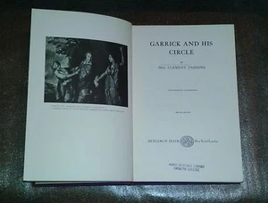 Garrick and His Circle by Mrs. Clement Parsons - Benjamin Blom - 1906, 1969, HC - Picture 1 of 1