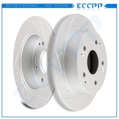 Rear Brake Disc Rotors For Acura Integra Acura RSX Honda Accord 2005 Honda Civic - Imagem 1 de 4