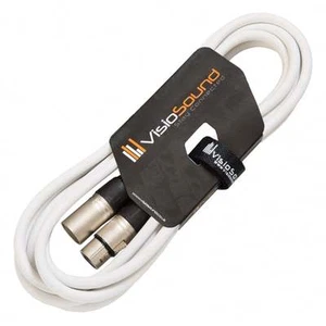 Macho a Cable Hembra Mic XLR / Micrófono Balanceado / Cable Conector 3m Blanco - Imagen 1 de 2