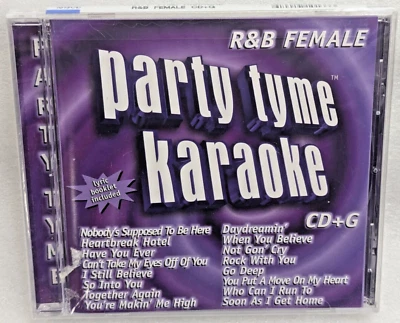 Party Tyme Karaoke R&B Femenino (CD+G, 2002, Sybersound Records) NUEVO Foto 1 de 4
