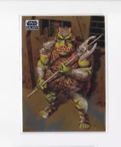 TOPPS CHROME STAR WARS GALAXY - CARTA "GAMORREAN GUARD" - SPEDIZIONE GRATUITA - Foto 1 di 21