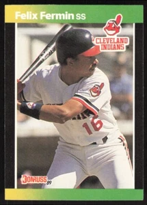 1989 Donruss Baseball's Best Felix Fermin #229 Cleveland Indians - Picture 1 of 2
