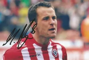 SHEFFIELD UNITED: MICHAEL DOYLE SIGNED 6x4 ACTION PHOTO+COA - Picture 1 of 1