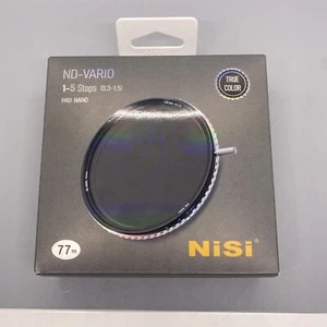 NiSi USA 77 mm ND-VARIO Pro Nano 1,5-5 Stops Enhanced Variable ND - Bild 1 von 7